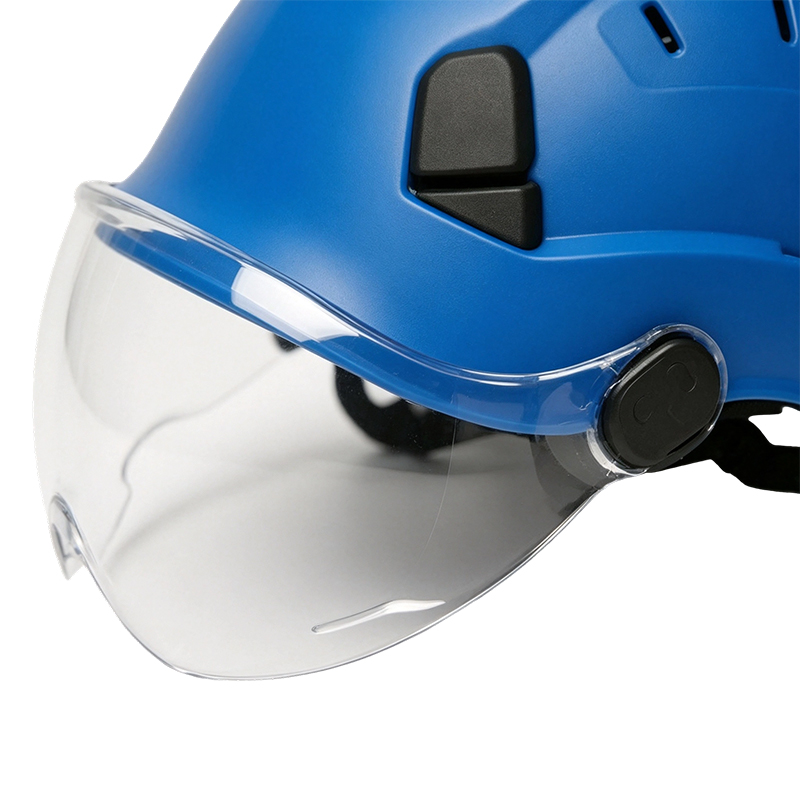 Goggles helmet na may Integrated Retractable Visor