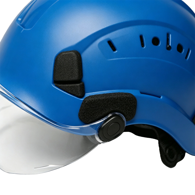 Goggles helmet na may Integrated Retractable Visor