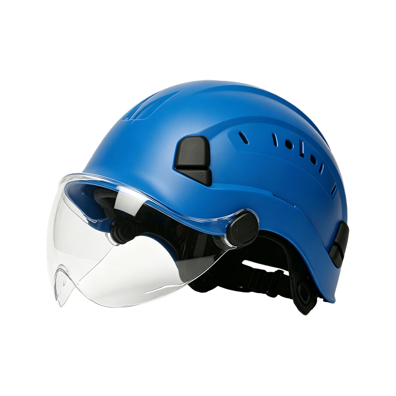 Goggles helmet na may Integrated Retractable Visor