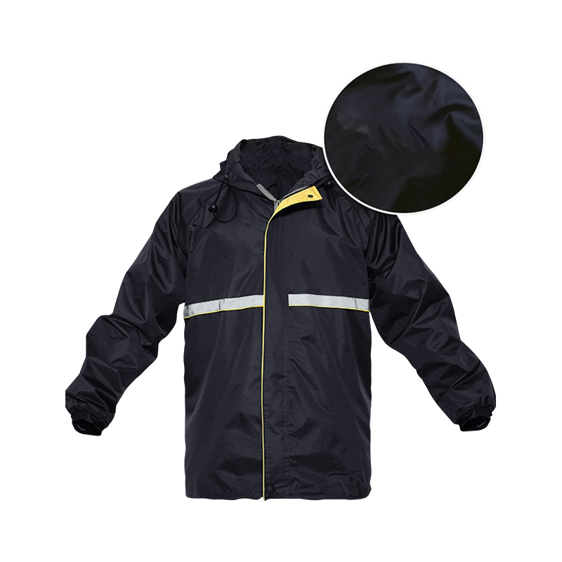 Dual-Layer PVC Reflective Safety Raincoat