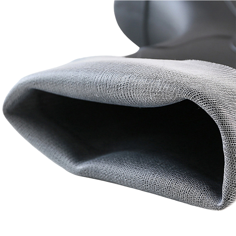 Black Frosted Steel Toe PVC Rain Boots