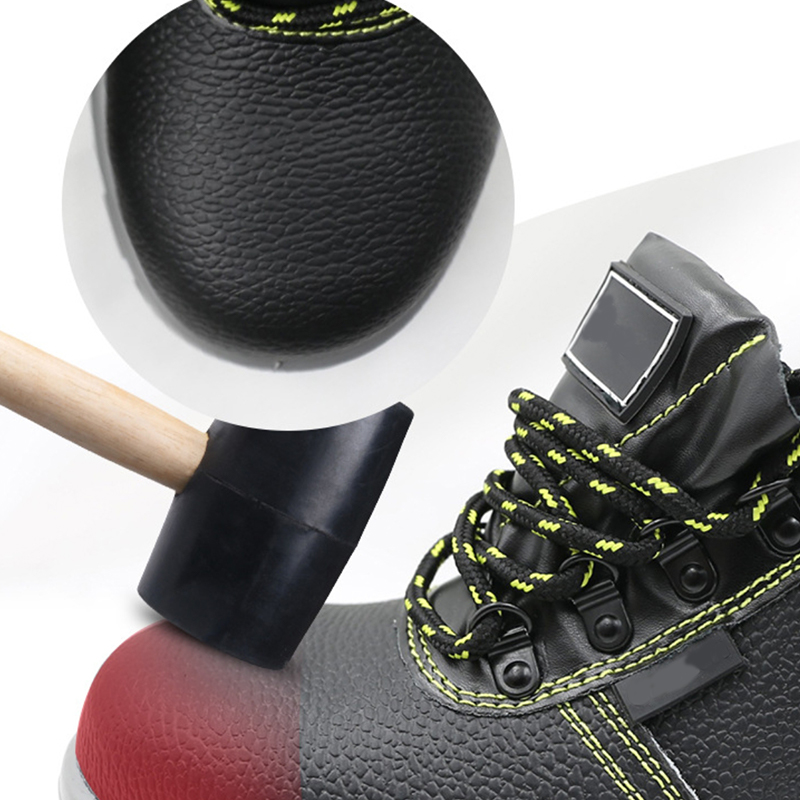 Anti-smashing at anti-puncture safety work shoes