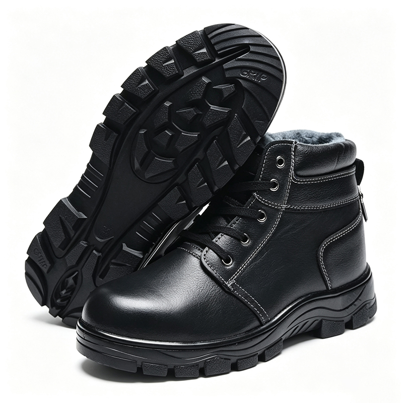 Mainit na Sapatos na Pangkaligtasan na may linyang balahibo