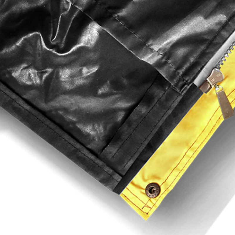 Dual-Layer PVC Reflective Safety Raincoat