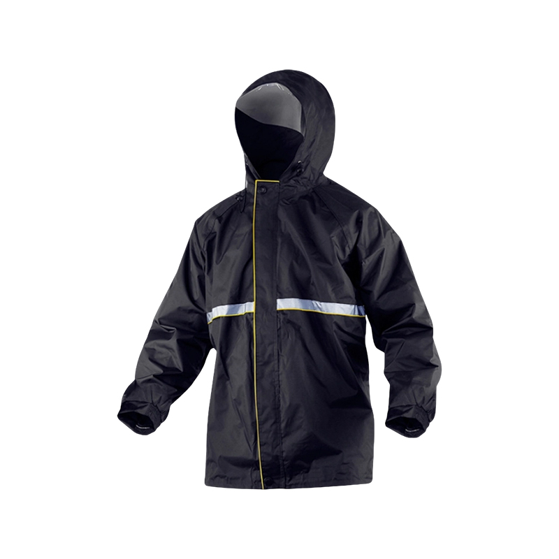 Dual-Layer PVC Reflective Safety Raincoat