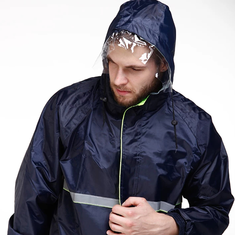 Makapal na Single-Layer Reflective Safety Raincoat