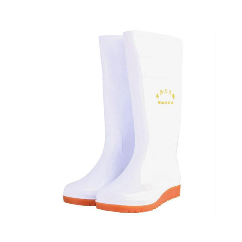 Food-Grade White PVC Rain Boots