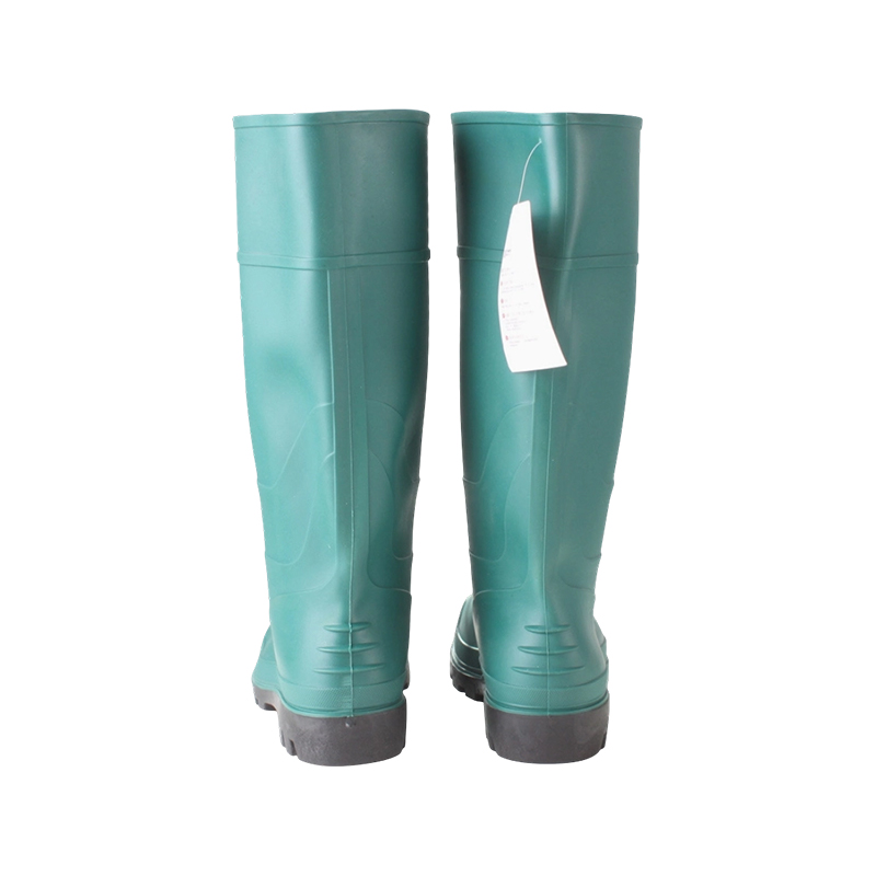 Green Matte Industrial PVC Rain Boots