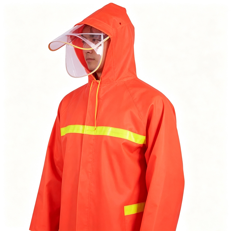 Seamless Welded Long Coat Style Raincoat