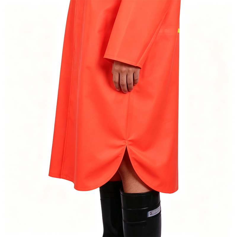 Seamless Welded Long Coat Style Raincoat