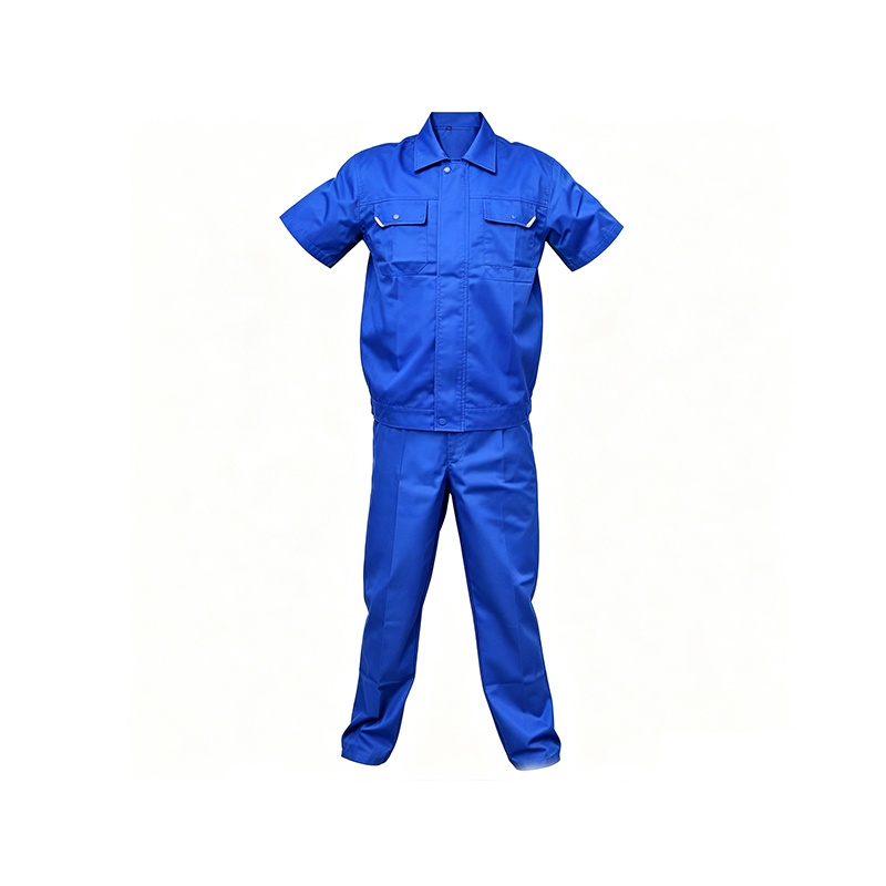 Short-Sleeve Summer Workwear Overalls Set na may Underarm Mesh