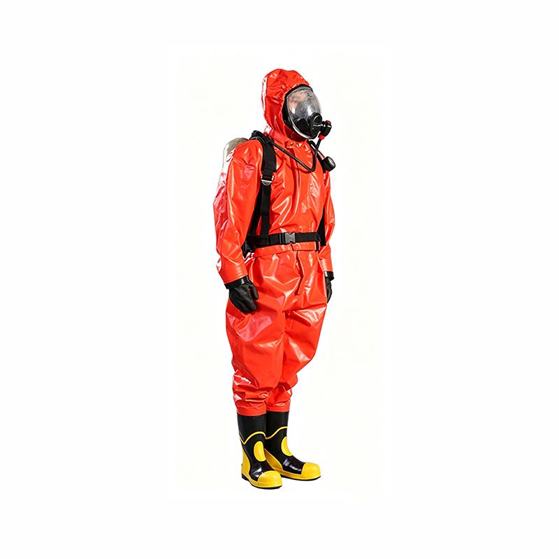 Uri ng Respirator na Semi-Enclose na Chemical Protective Suit