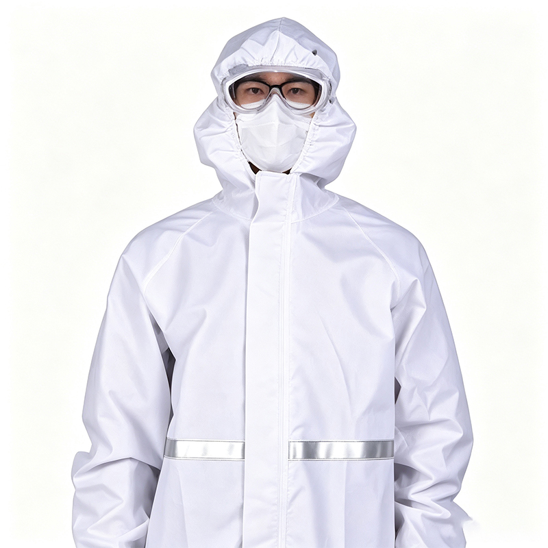 Reusable Hooded Industrial Protective Coveralls