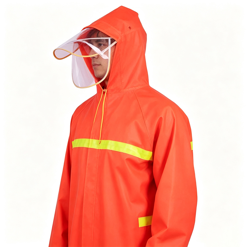 Seamless Welded Long Coat Style Raincoat