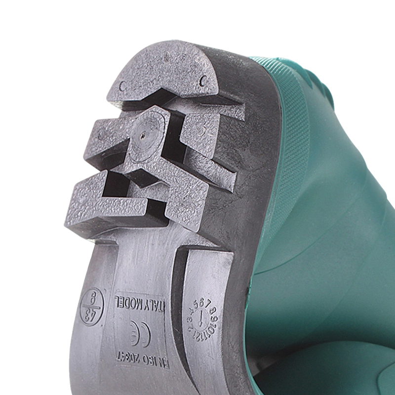 Green Matte Industrial PVC Rain Boots