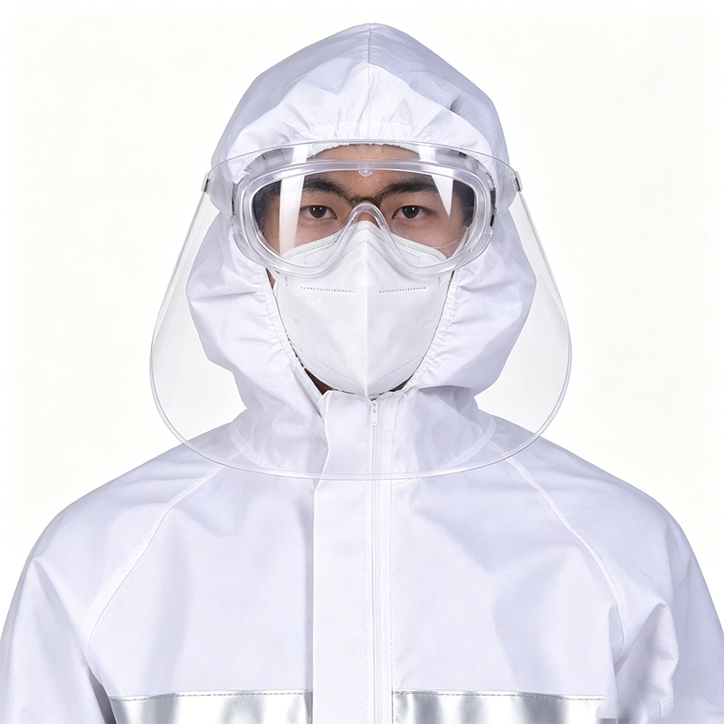 Reusable Hooded Industrial Protective Coveralls
