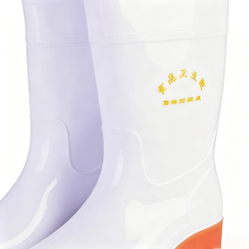 Food-Grade White PVC Rain Boots