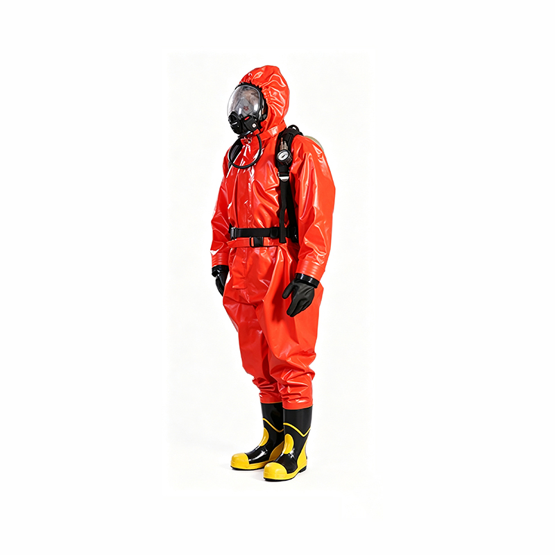 Uri ng Respirator na Semi-Enclose na Chemical Protective Suit