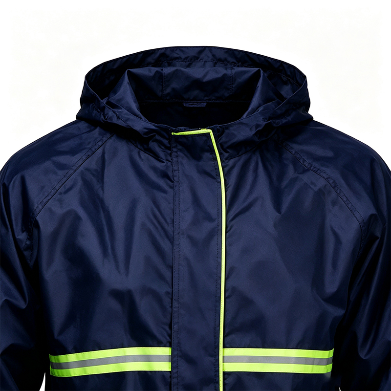 High-Visibility Single Layer Reflective Raincoat