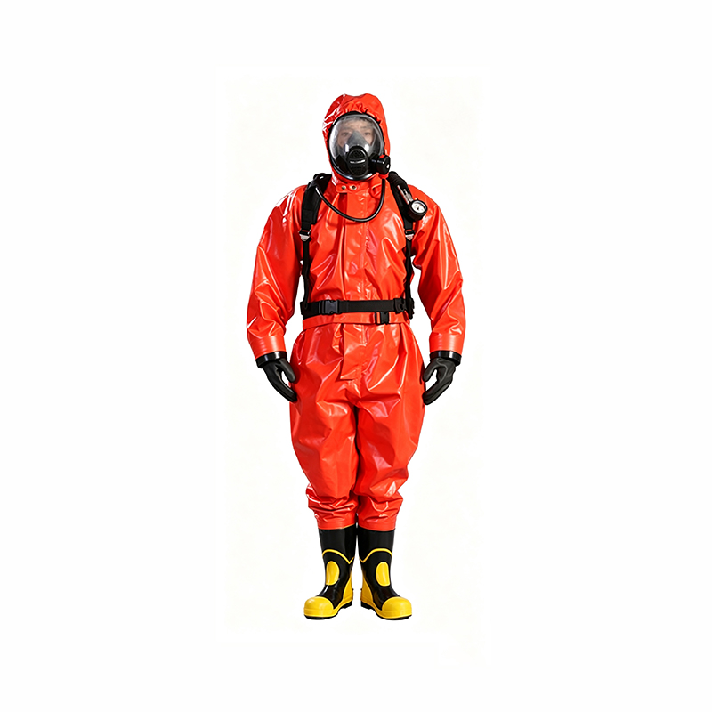Uri ng Respirator na Semi-Enclose na Chemical Protective Suit