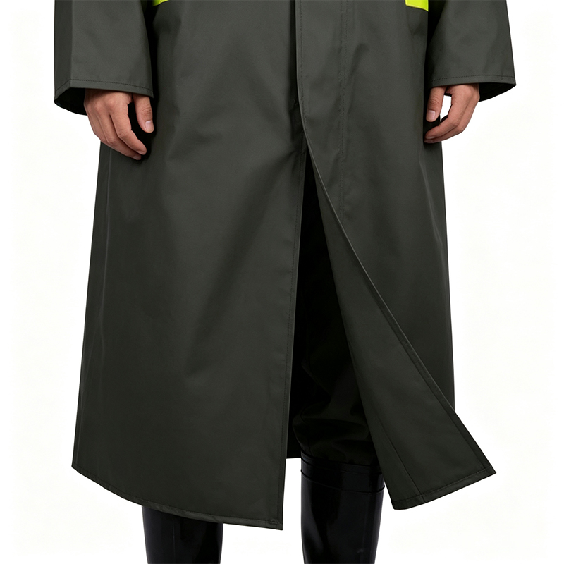Seamless Welded Long Coat Style Raincoat